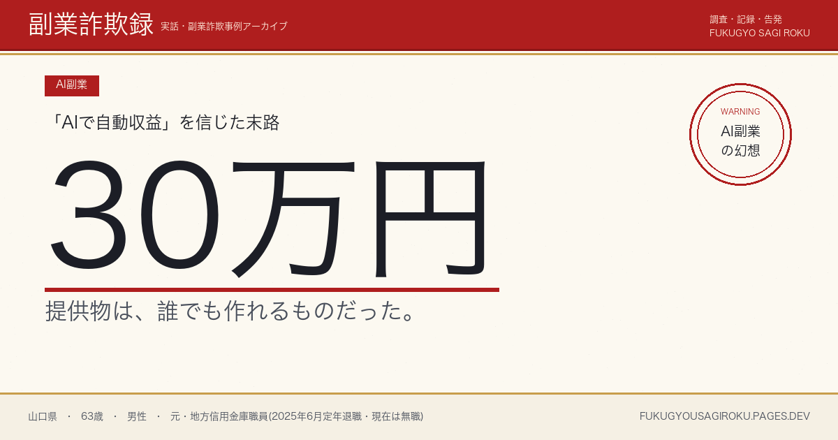 退職後のAI画像販売講座30万円・販売登録が認められなかった話