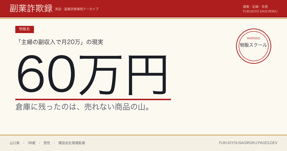「ハンドメイド販売で月30万」スクール60万円、教材は無料情報レベルだった30代男性会社員